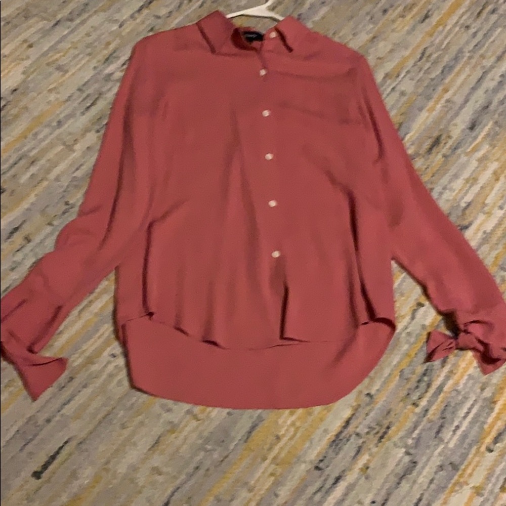 Silk long sleeve blouse by Theory